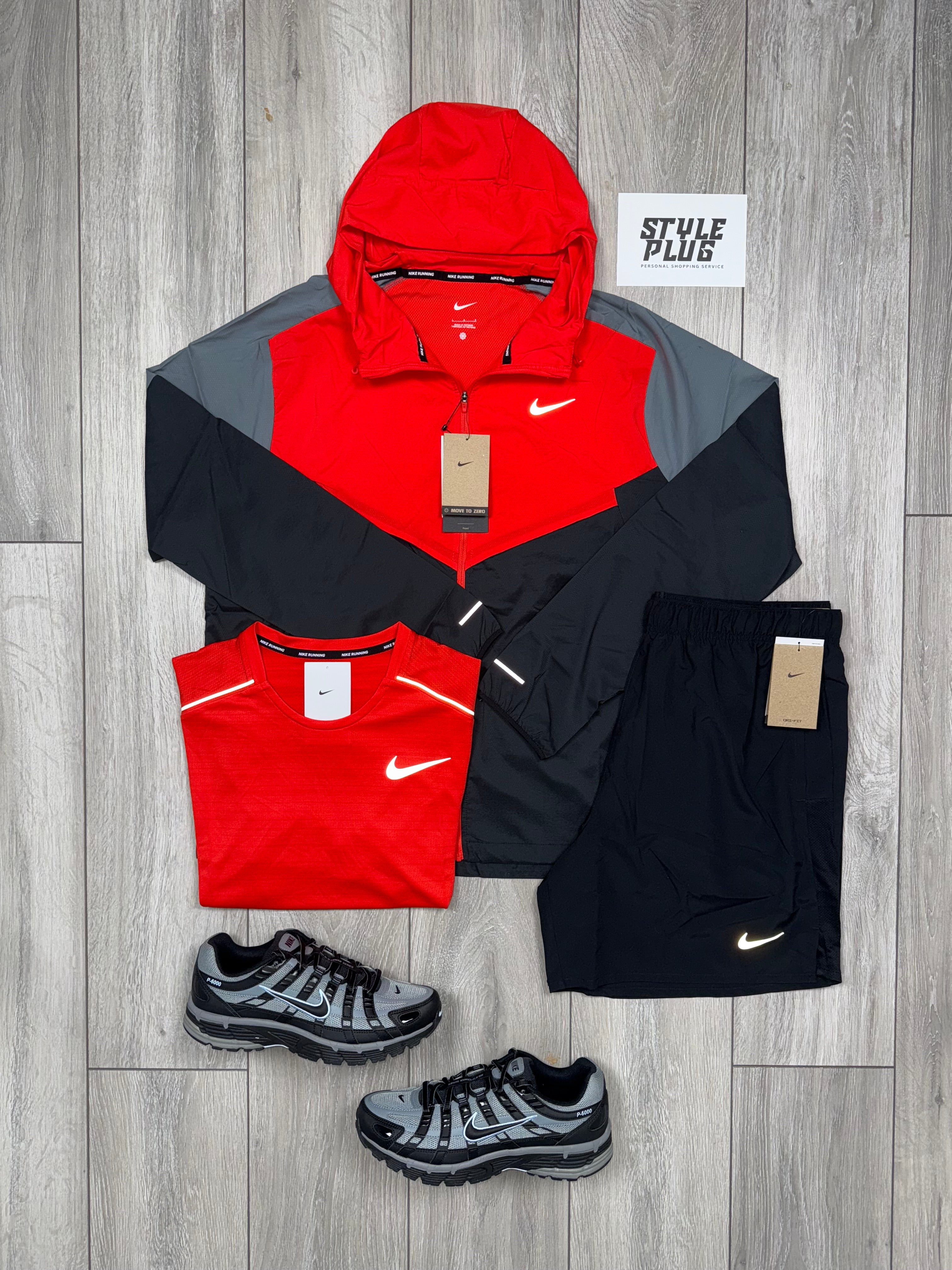 NIKE 3 PIECE REBEL WINDRUNNER LIGHT CRIMSON RED SET